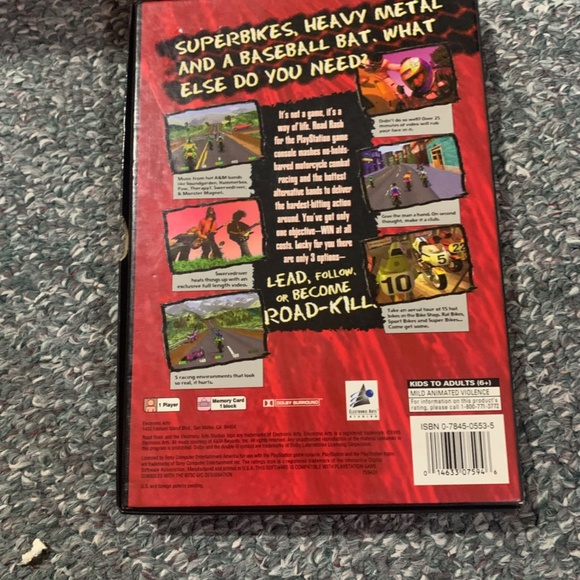 Road Rash PS1 Longbox Edition - Picture 3 of 3